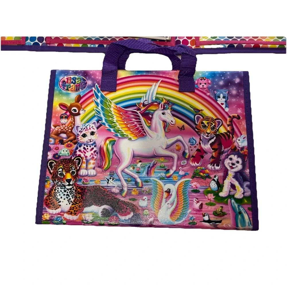 Lisa Frank Unicorn‎ Trifold Portfolio & Coloring Sticker Activity Books Lot